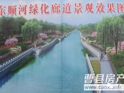 【独家报道】曹县东顺河绿化生态长廊部分河段最新进度
