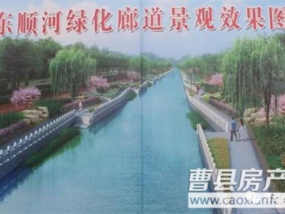 【独家报道】曹县东顺河绿化生态长廊施工河段最新进度