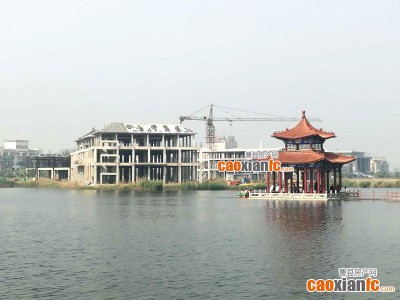 实拍!曹县南湖公园岛上将建新图书馆,四面环水,正在招标